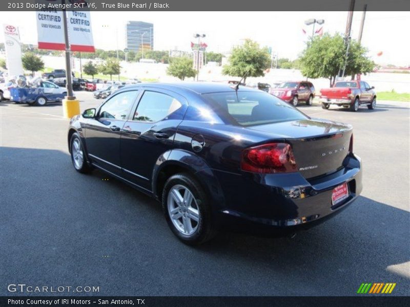 True Blue Pearl / Black 2013 Dodge Avenger SXT V6