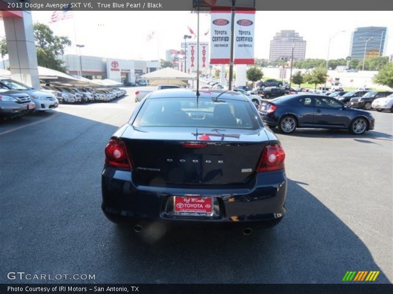True Blue Pearl / Black 2013 Dodge Avenger SXT V6
