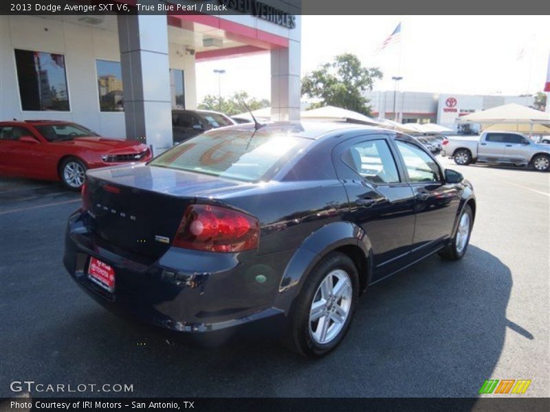 True Blue Pearl / Black 2013 Dodge Avenger SXT V6