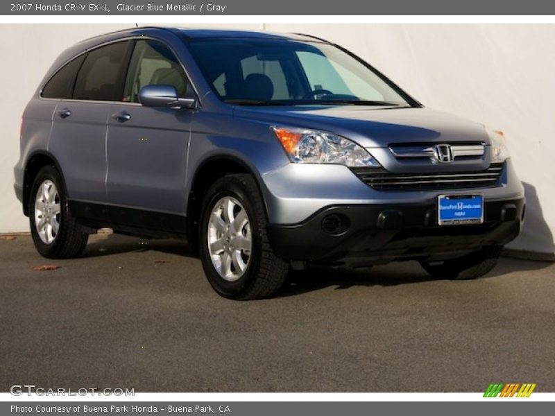 Glacier Blue Metallic / Gray 2007 Honda CR-V EX-L