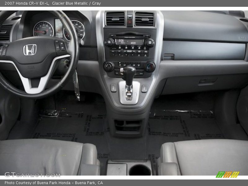 Glacier Blue Metallic / Gray 2007 Honda CR-V EX-L