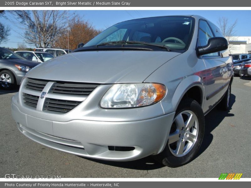 Bright Silver Metallic / Medium Slate Gray 2005 Dodge Caravan SXT