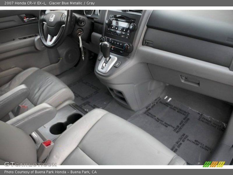 Glacier Blue Metallic / Gray 2007 Honda CR-V EX-L