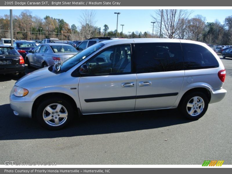 Bright Silver Metallic / Medium Slate Gray 2005 Dodge Caravan SXT