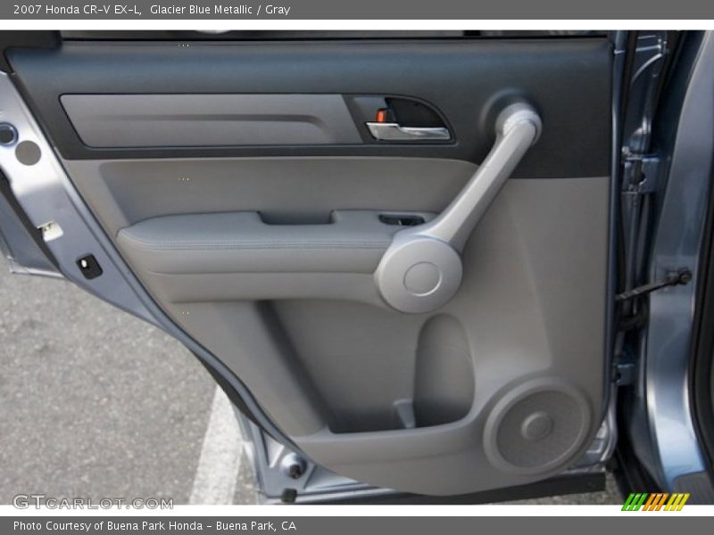 Glacier Blue Metallic / Gray 2007 Honda CR-V EX-L