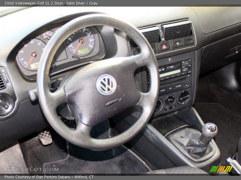 Satin Silver / Gray 2000 Volkswagen Golf GL 2 Door