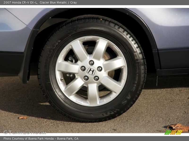 Glacier Blue Metallic / Gray 2007 Honda CR-V EX-L