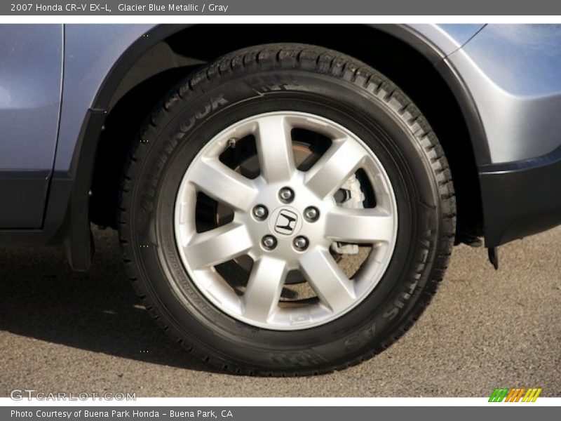 Glacier Blue Metallic / Gray 2007 Honda CR-V EX-L