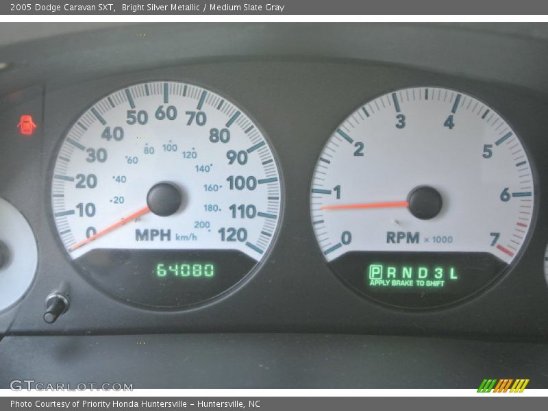 Bright Silver Metallic / Medium Slate Gray 2005 Dodge Caravan SXT