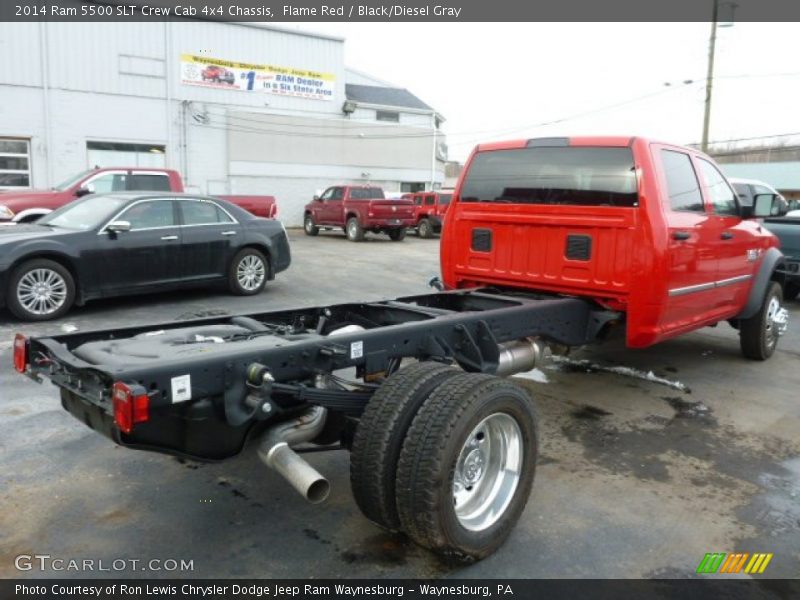 Flame Red / Black/Diesel Gray 2014 Ram 5500 SLT Crew Cab 4x4 Chassis
