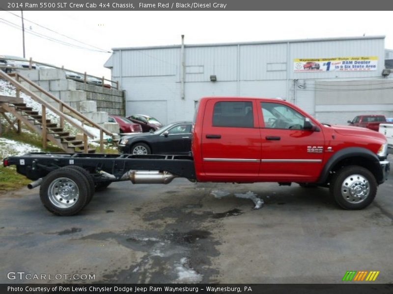 Flame Red / Black/Diesel Gray 2014 Ram 5500 SLT Crew Cab 4x4 Chassis