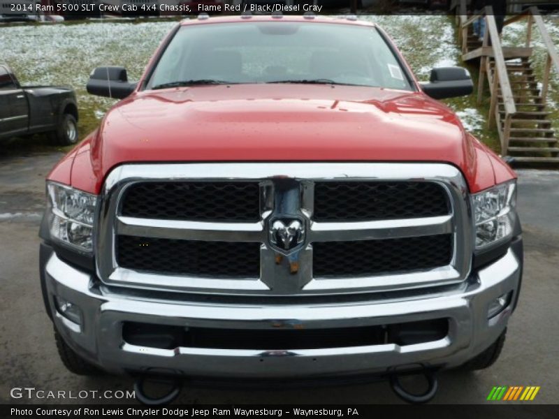 Flame Red / Black/Diesel Gray 2014 Ram 5500 SLT Crew Cab 4x4 Chassis