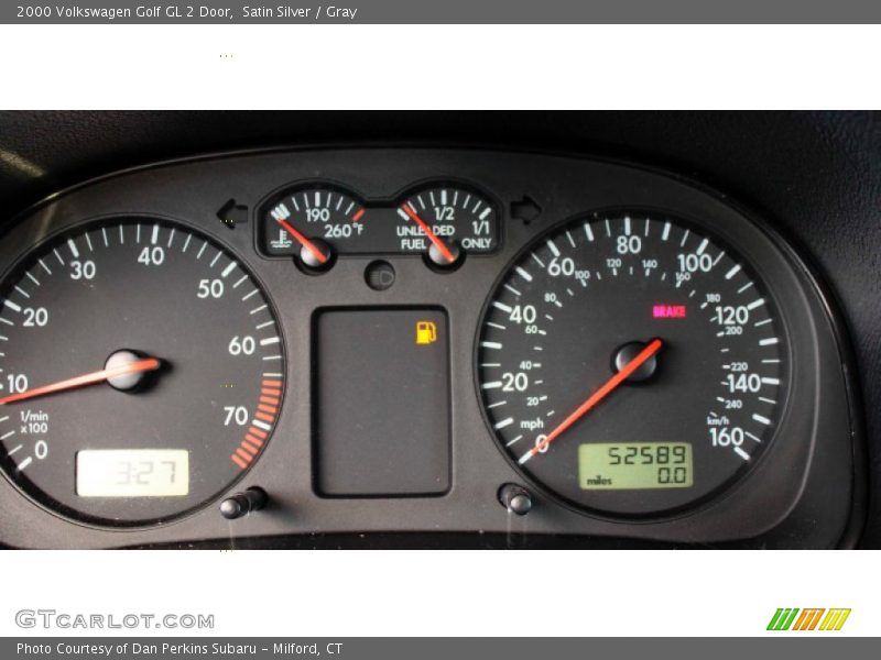 Satin Silver / Gray 2000 Volkswagen Golf GL 2 Door