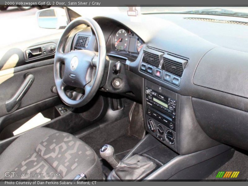 Satin Silver / Gray 2000 Volkswagen Golf GL 2 Door