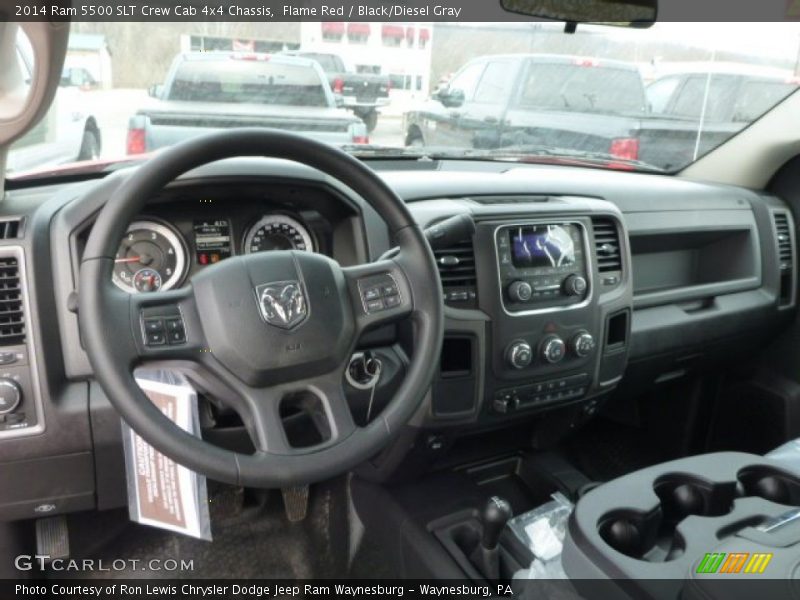 Flame Red / Black/Diesel Gray 2014 Ram 5500 SLT Crew Cab 4x4 Chassis