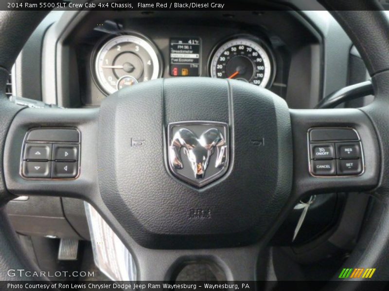 Flame Red / Black/Diesel Gray 2014 Ram 5500 SLT Crew Cab 4x4 Chassis