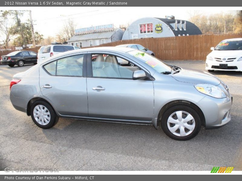 Magnetic Gray Metallic / Sandstone 2012 Nissan Versa 1.6 SV Sedan