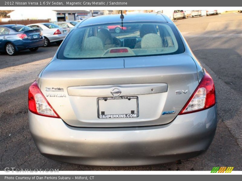 Magnetic Gray Metallic / Sandstone 2012 Nissan Versa 1.6 SV Sedan