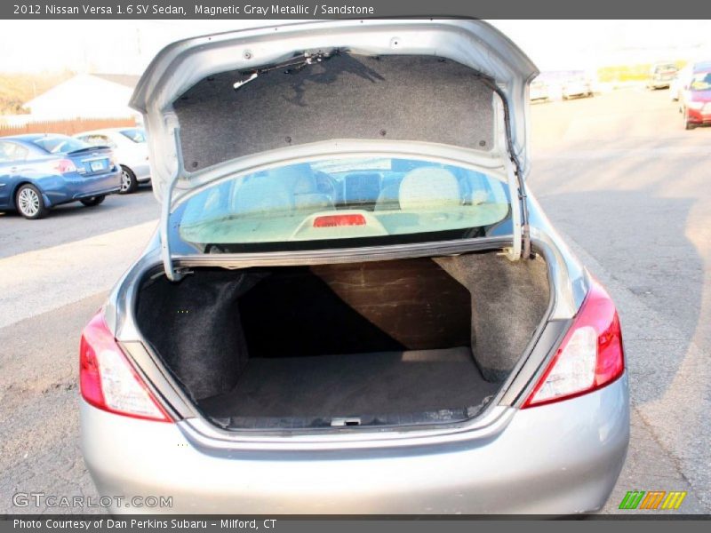 Magnetic Gray Metallic / Sandstone 2012 Nissan Versa 1.6 SV Sedan