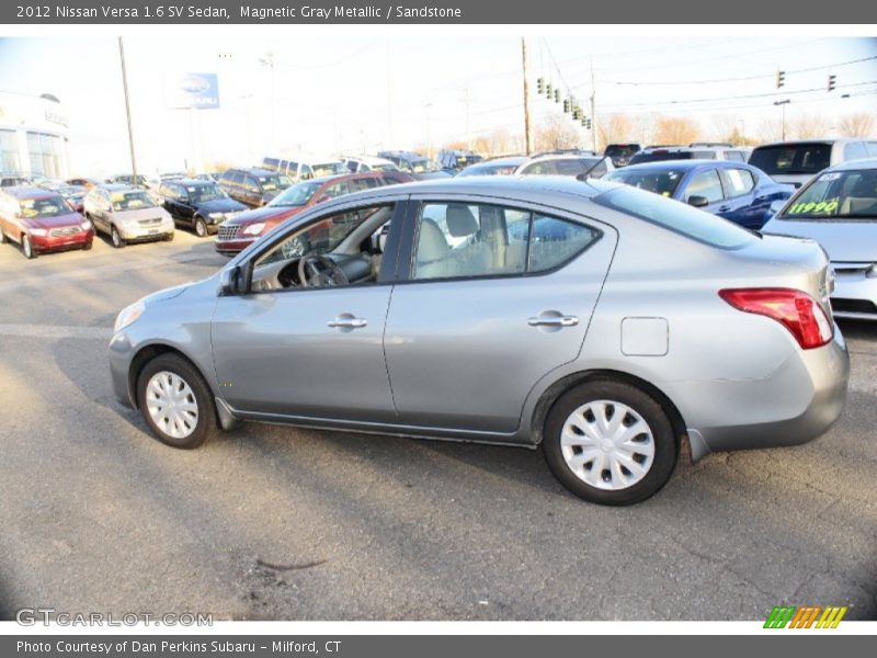 Magnetic Gray Metallic / Sandstone 2012 Nissan Versa 1.6 SV Sedan