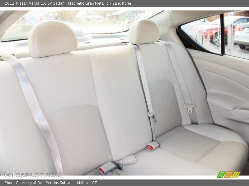 Magnetic Gray Metallic / Sandstone 2012 Nissan Versa 1.6 SV Sedan