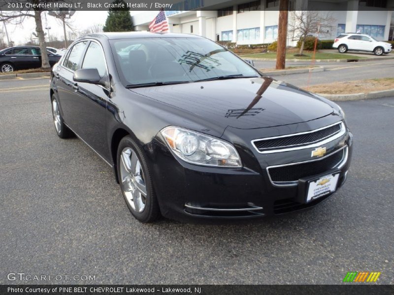 Black Granite Metallic / Ebony 2011 Chevrolet Malibu LT
