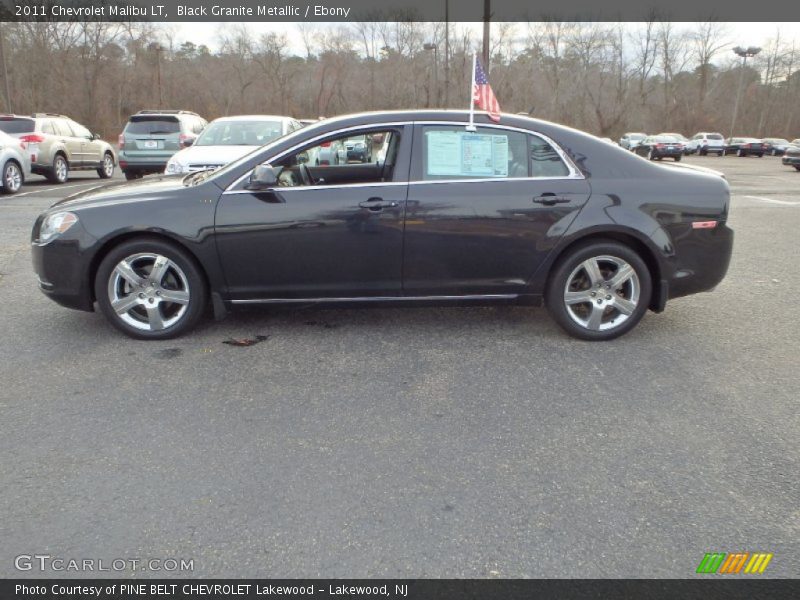 Black Granite Metallic / Ebony 2011 Chevrolet Malibu LT