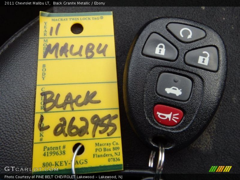 Black Granite Metallic / Ebony 2011 Chevrolet Malibu LT
