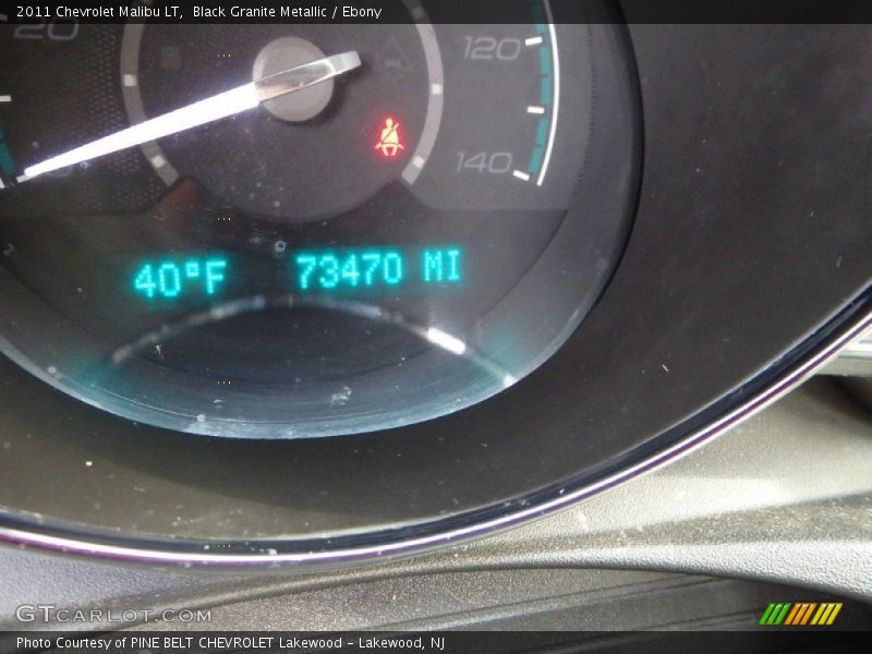 Black Granite Metallic / Ebony 2011 Chevrolet Malibu LT