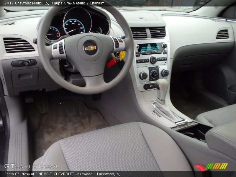 Taupe Gray Metallic / Titanium 2012 Chevrolet Malibu LS