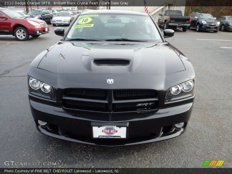 Brilliant Black Crystal Pearl / Dark Slate Gray 2010 Dodge Charger SRT8