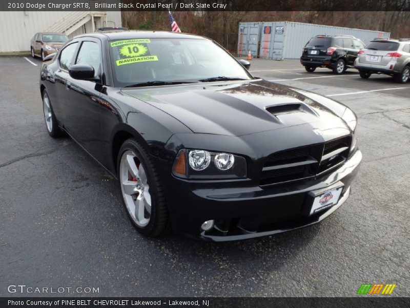 Brilliant Black Crystal Pearl / Dark Slate Gray 2010 Dodge Charger SRT8