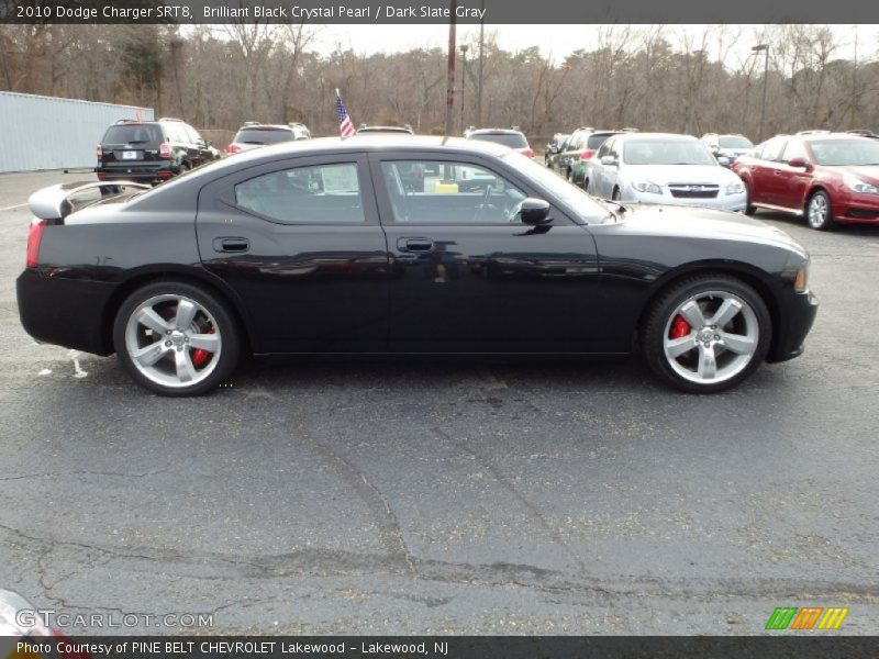 Brilliant Black Crystal Pearl / Dark Slate Gray 2010 Dodge Charger SRT8