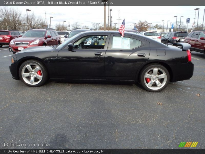Brilliant Black Crystal Pearl / Dark Slate Gray 2010 Dodge Charger SRT8