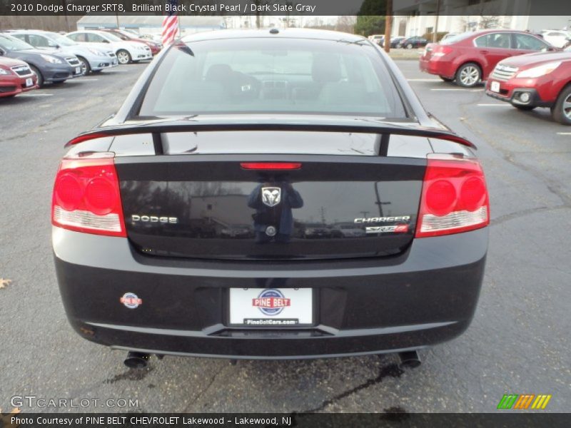 Brilliant Black Crystal Pearl / Dark Slate Gray 2010 Dodge Charger SRT8