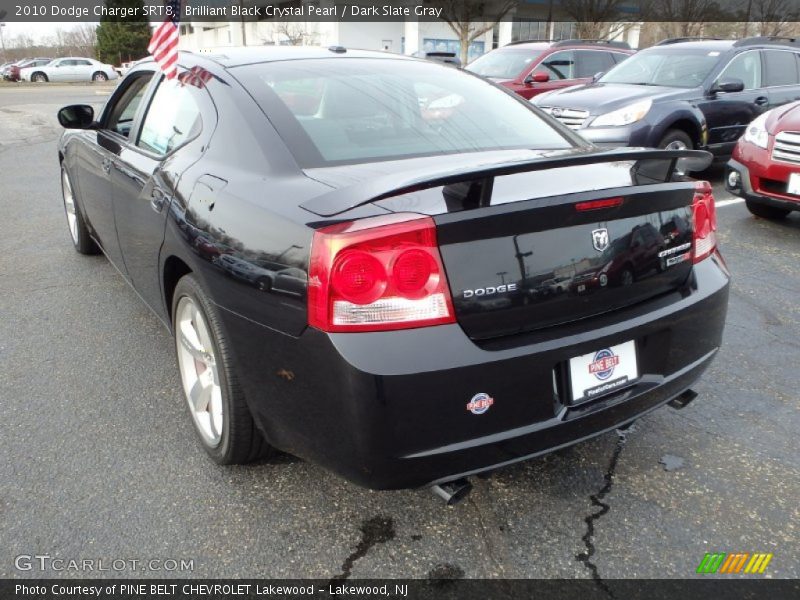 Brilliant Black Crystal Pearl / Dark Slate Gray 2010 Dodge Charger SRT8