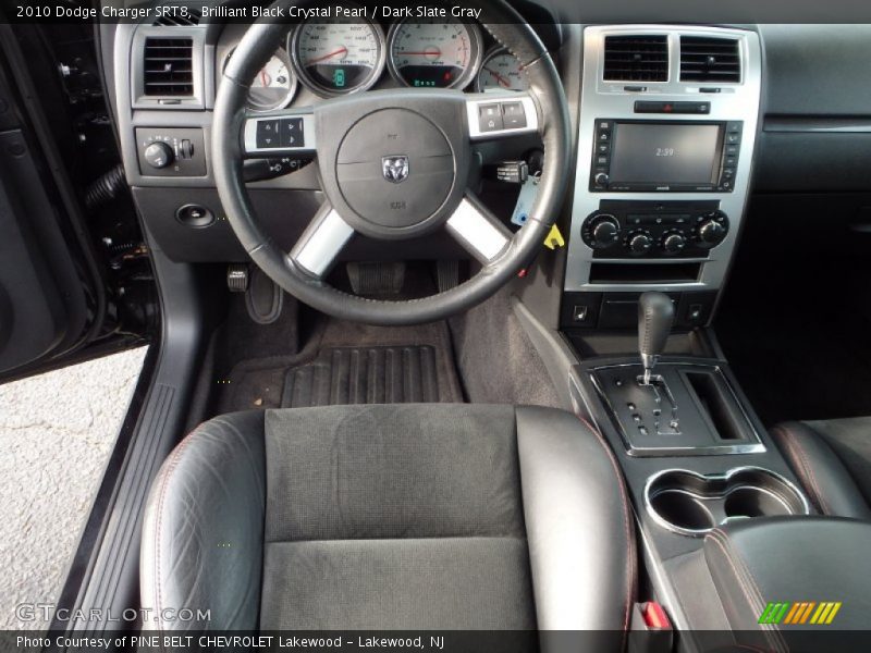 Brilliant Black Crystal Pearl / Dark Slate Gray 2010 Dodge Charger SRT8