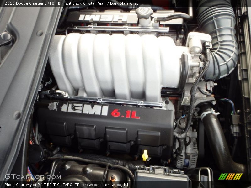 Brilliant Black Crystal Pearl / Dark Slate Gray 2010 Dodge Charger SRT8