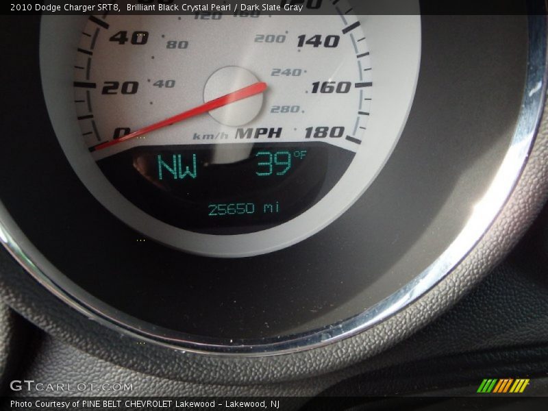 Brilliant Black Crystal Pearl / Dark Slate Gray 2010 Dodge Charger SRT8