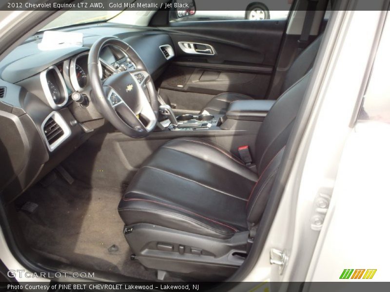 Gold Mist Metallic / Jet Black 2012 Chevrolet Equinox LTZ AWD