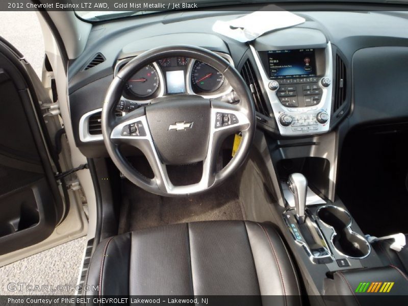 Gold Mist Metallic / Jet Black 2012 Chevrolet Equinox LTZ AWD