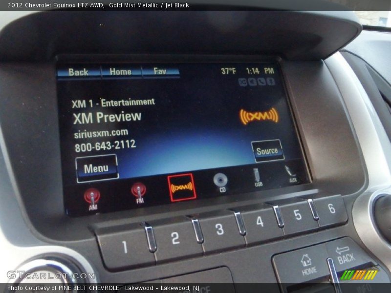 Gold Mist Metallic / Jet Black 2012 Chevrolet Equinox LTZ AWD