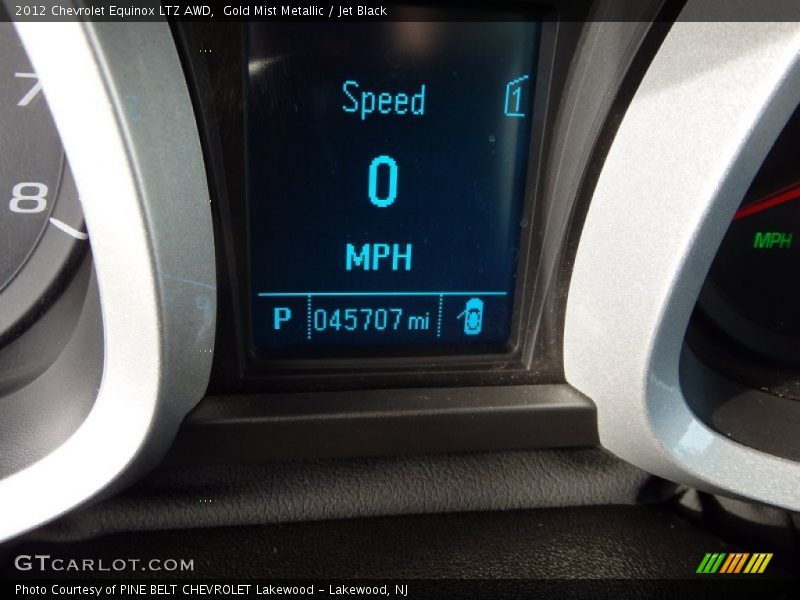 Gold Mist Metallic / Jet Black 2012 Chevrolet Equinox LTZ AWD