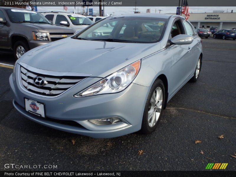 Iridescent Silver Blue Metallic / Camel 2011 Hyundai Sonata Limited