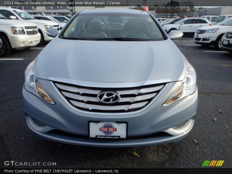 Iridescent Silver Blue Metallic / Camel 2011 Hyundai Sonata Limited