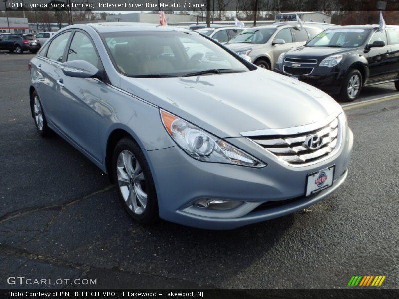 Iridescent Silver Blue Metallic / Camel 2011 Hyundai Sonata Limited