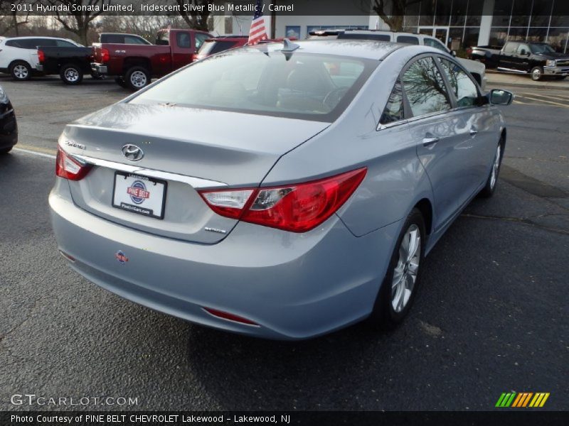 Iridescent Silver Blue Metallic / Camel 2011 Hyundai Sonata Limited