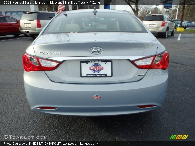 Iridescent Silver Blue Metallic / Camel 2011 Hyundai Sonata Limited