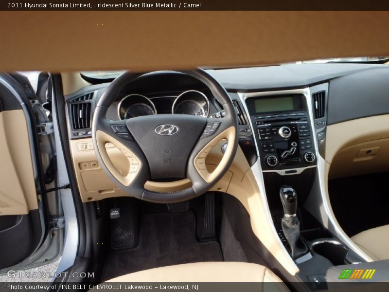 Iridescent Silver Blue Metallic / Camel 2011 Hyundai Sonata Limited