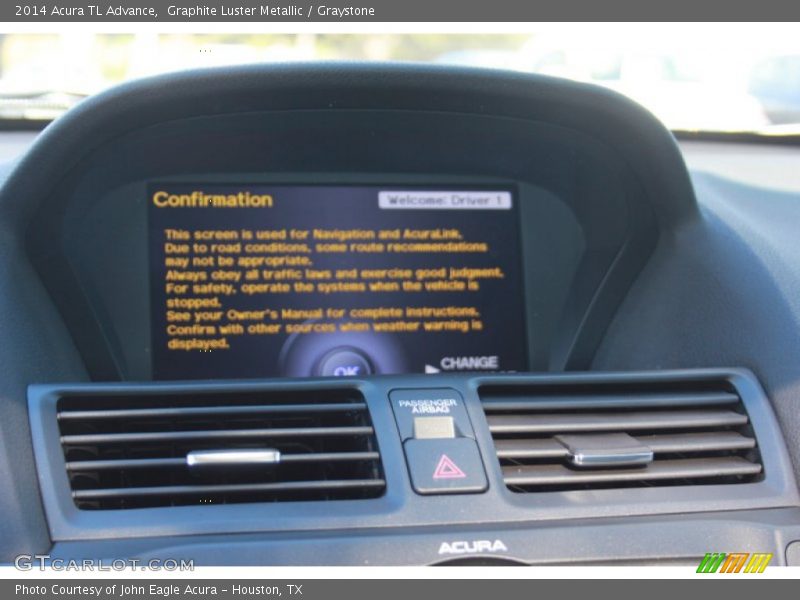 Graphite Luster Metallic / Graystone 2014 Acura TL Advance